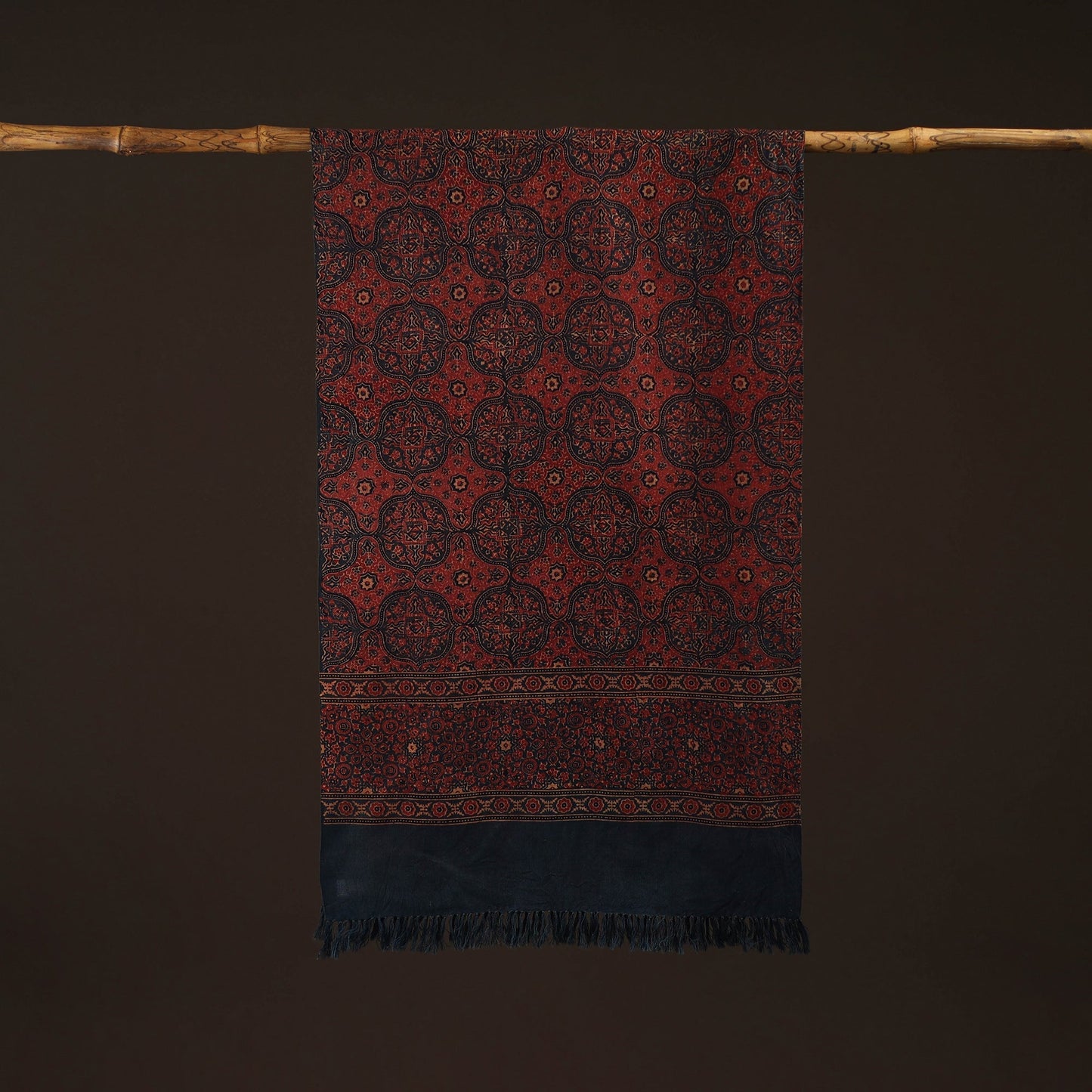 Kutch handwoven merino wool stole 04 - handcrafted