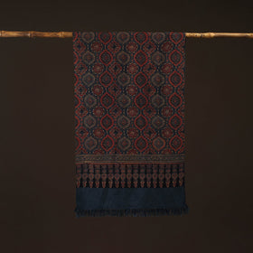 Kutch handwoven merino wool stole 08 - handcrafted