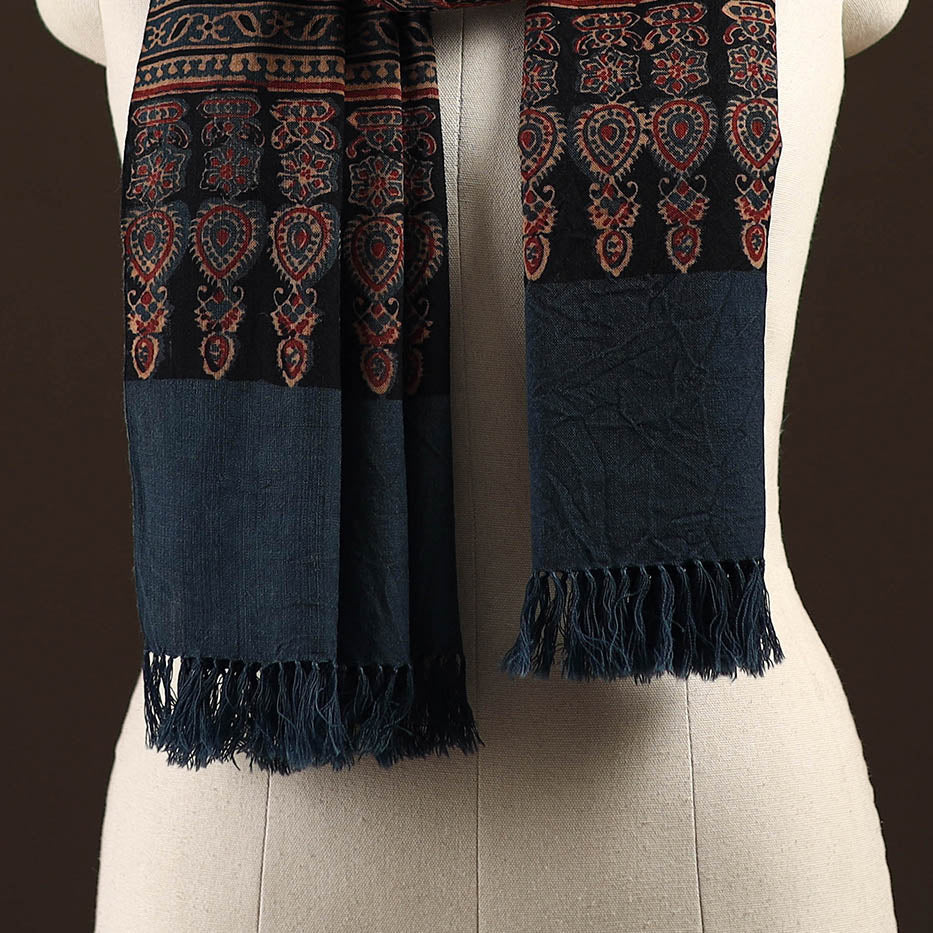 Kutch handwoven merino wool stole 08 - handcrafted