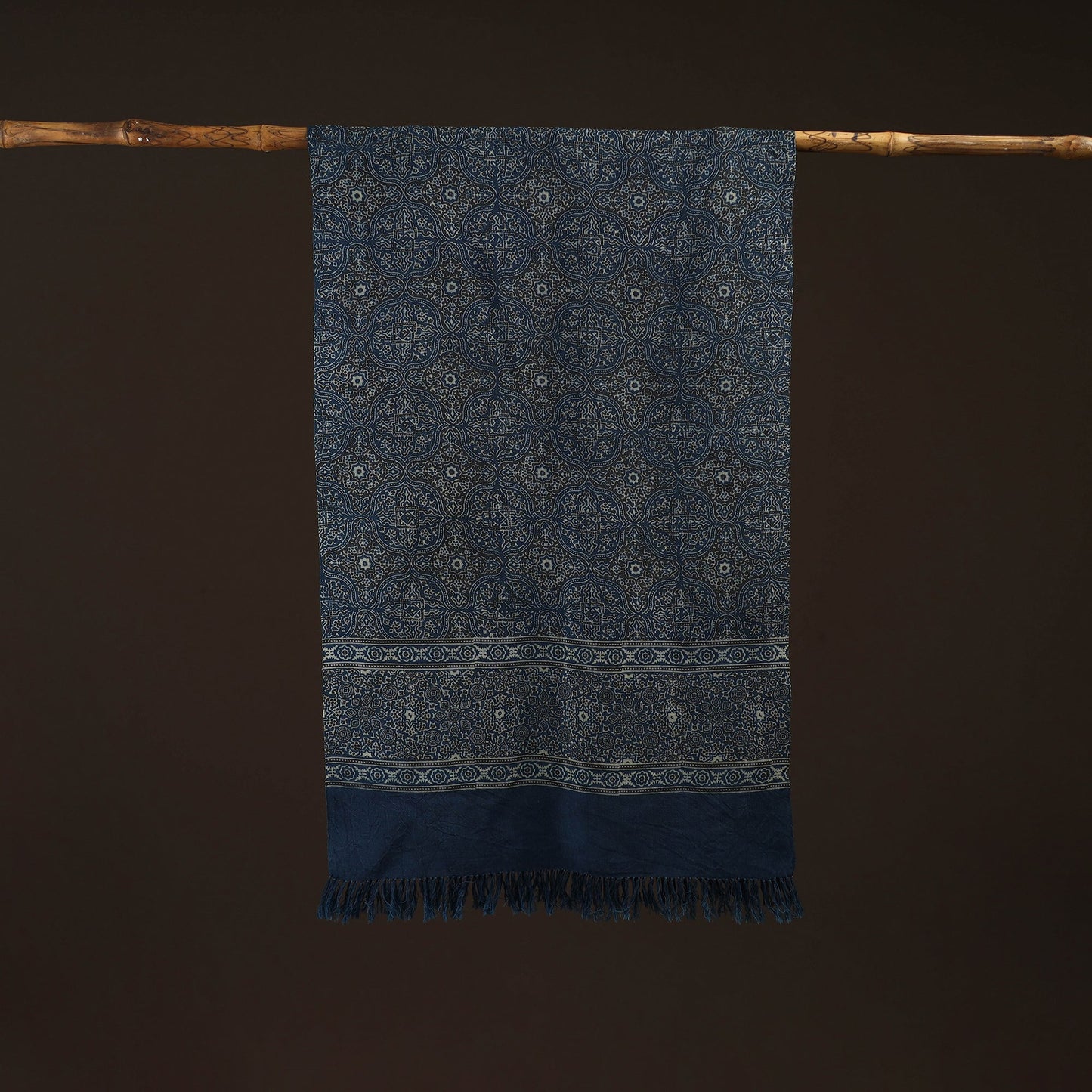 Kutch handwoven merino wool stole 11 - handcrafted