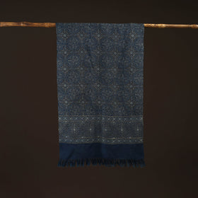 Kutch handwoven merino wool stole 11 - handcrafted
