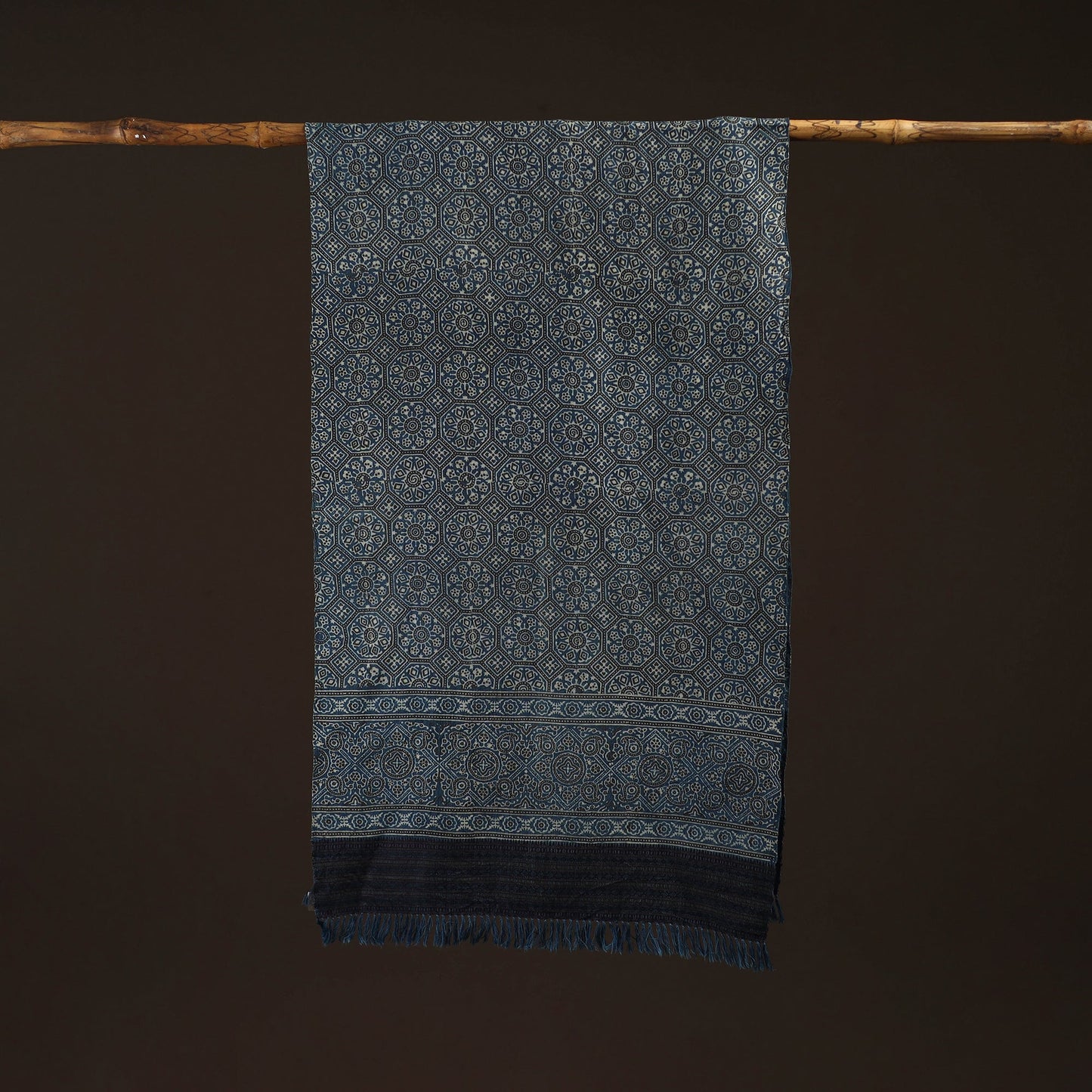 Kutch handwoven merino wool stole 14 - handcrafted