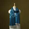 Kutch handwoven merino wool tie-dye bandhani stole 39
