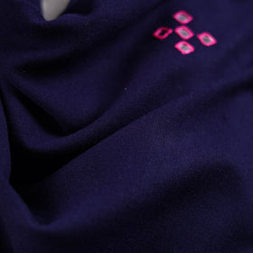 Blue - kutch handwoven mirror work acrylic wool shawl 134