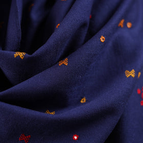 Kutch bhujodi handwoven mirror work acrylic wool shawl 97