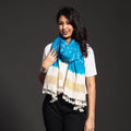  Kutch Handwoven Tie & dye Merino Wool Bandhani Stole