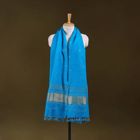 Blue - kutch handwoven zari & mirror work acrylic wool