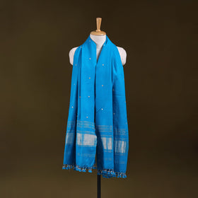 Blue - kutch handwoven zari & mirror work acrylic wool