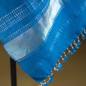 Blue - kutch handwoven zari & mirror work acrylic wool