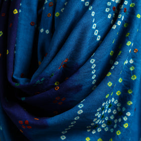 Kutch mirror work handwoven bandhani bagida merino wool