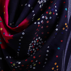 Kutch mirror work handwoven bandhani bagida merino wool