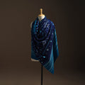 Kutch mirror work handwoven bandhani bagida woolen shawl 17
