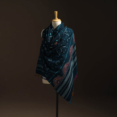 Kutch mirror work handwoven neran embroidery bandhani