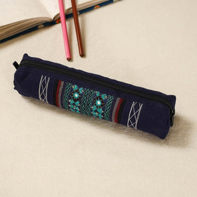 Kutch neran hand embroidered pencil pouch 239 - handcrafted