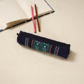 Kutch neran hand embroidered pencil pouch 239 - handcrafted