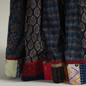 Blue - kutch printed 24 kali cotton long skirt 13