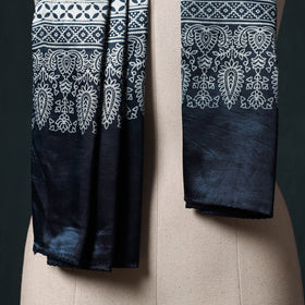 Kutch printed mashru silk stole 35 - handcrafted