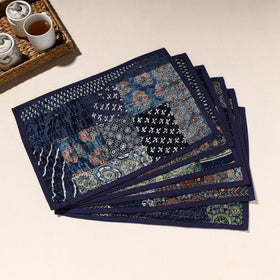  Blue Tagai Embroidery Table Mats