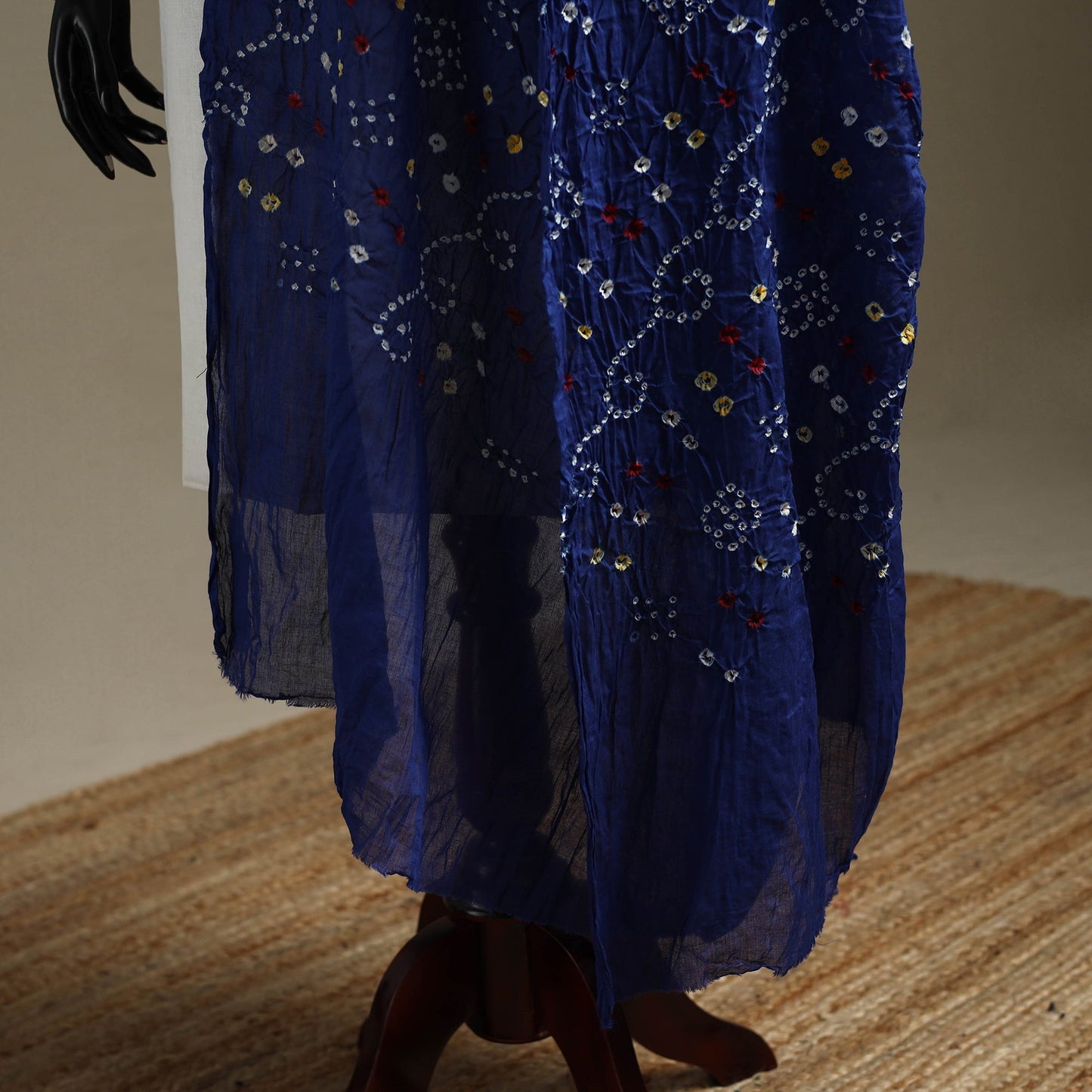 Kutch tie-dye cotton bandhani dupatta 100 - handcrafted