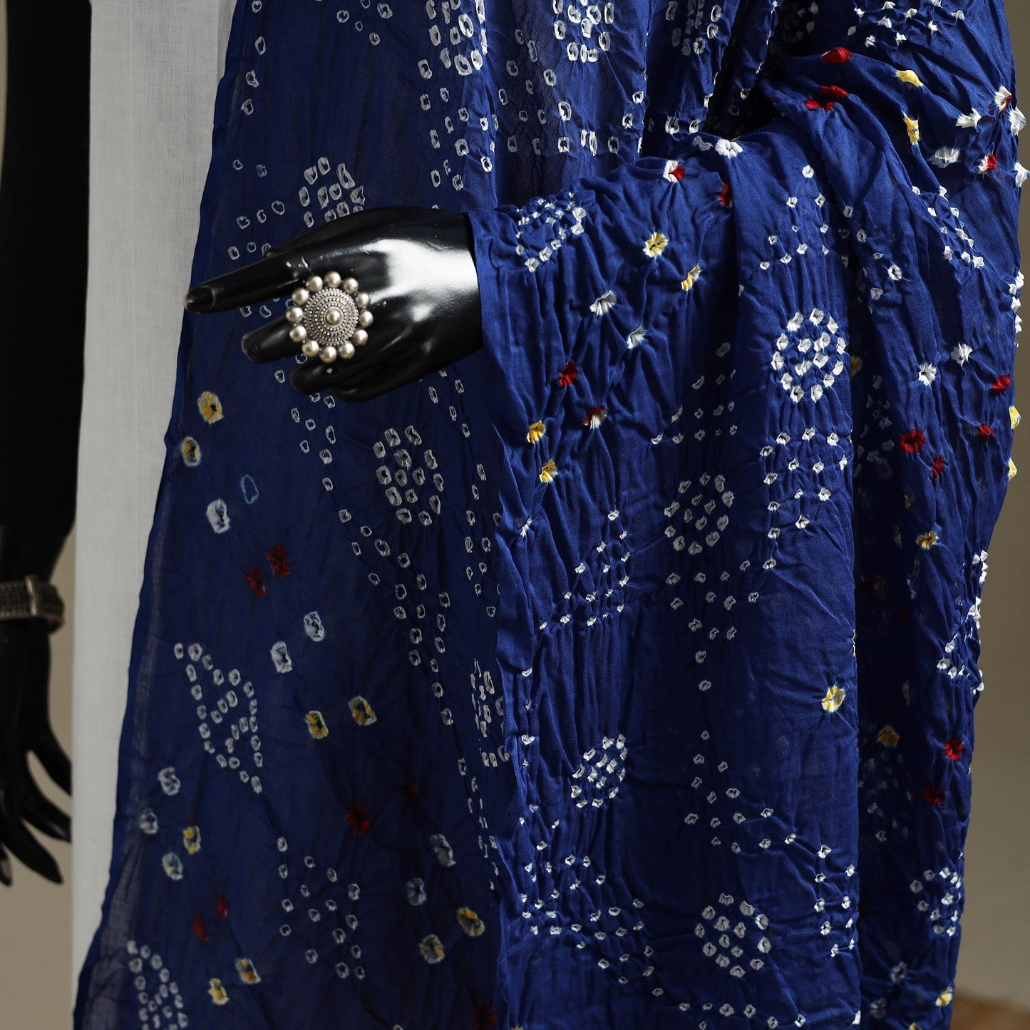 Kutch tie-dye cotton bandhani dupatta 101 - handcrafted