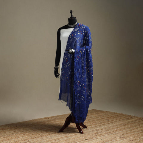 Kutch tie-dye cotton bandhani dupatta 95 - handcrafted