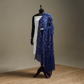 Kutch tie-dye cotton bandhani dupatta 99 - handcrafted