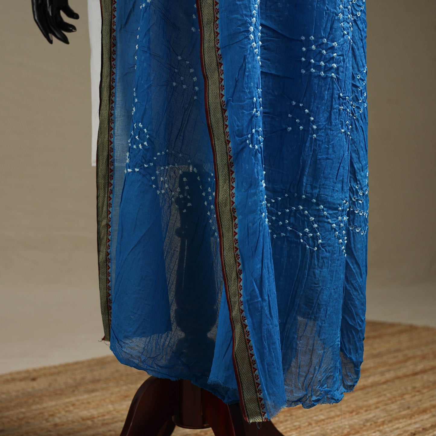 Kutch tie-dye cotton bandhani dupatta with border 25