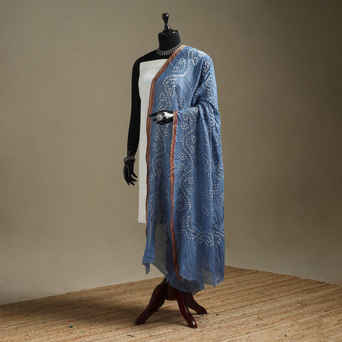 Kutch tie-dye cotton bandhani dupatta with border 54