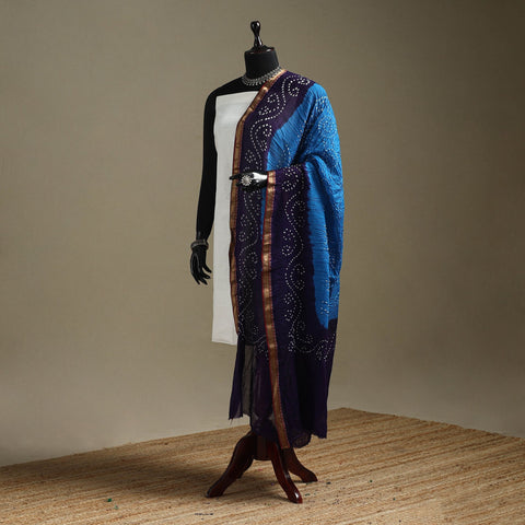 Kutch tie-dye cotton bandhani dupatta with border 57