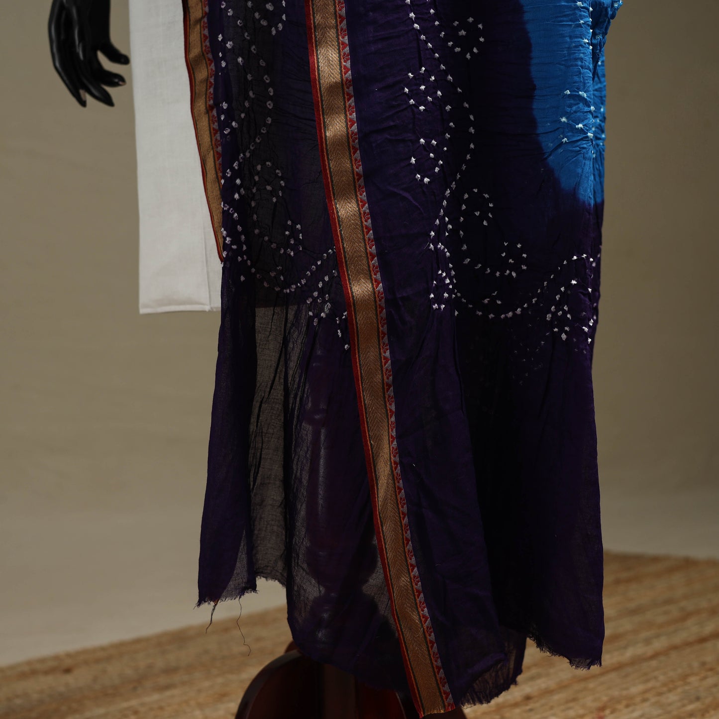 Kutch tie-dye cotton bandhani dupatta with border 57