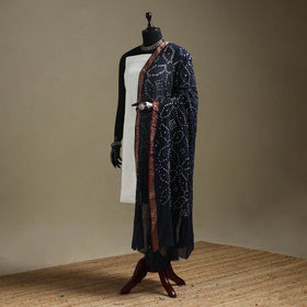 Kutch tie-dye cotton bandhani dupatta with border 59