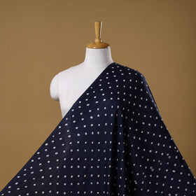 Blue - kutch tie-dye cotton bandhani fabric 02 - handcrafted