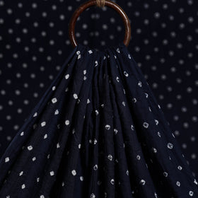 Blue - kutch tie-dye cotton bandhani fabric 02 - handcrafted