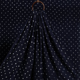 Blue - kutch tie-dye cotton bandhani fabric 02 - handcrafted