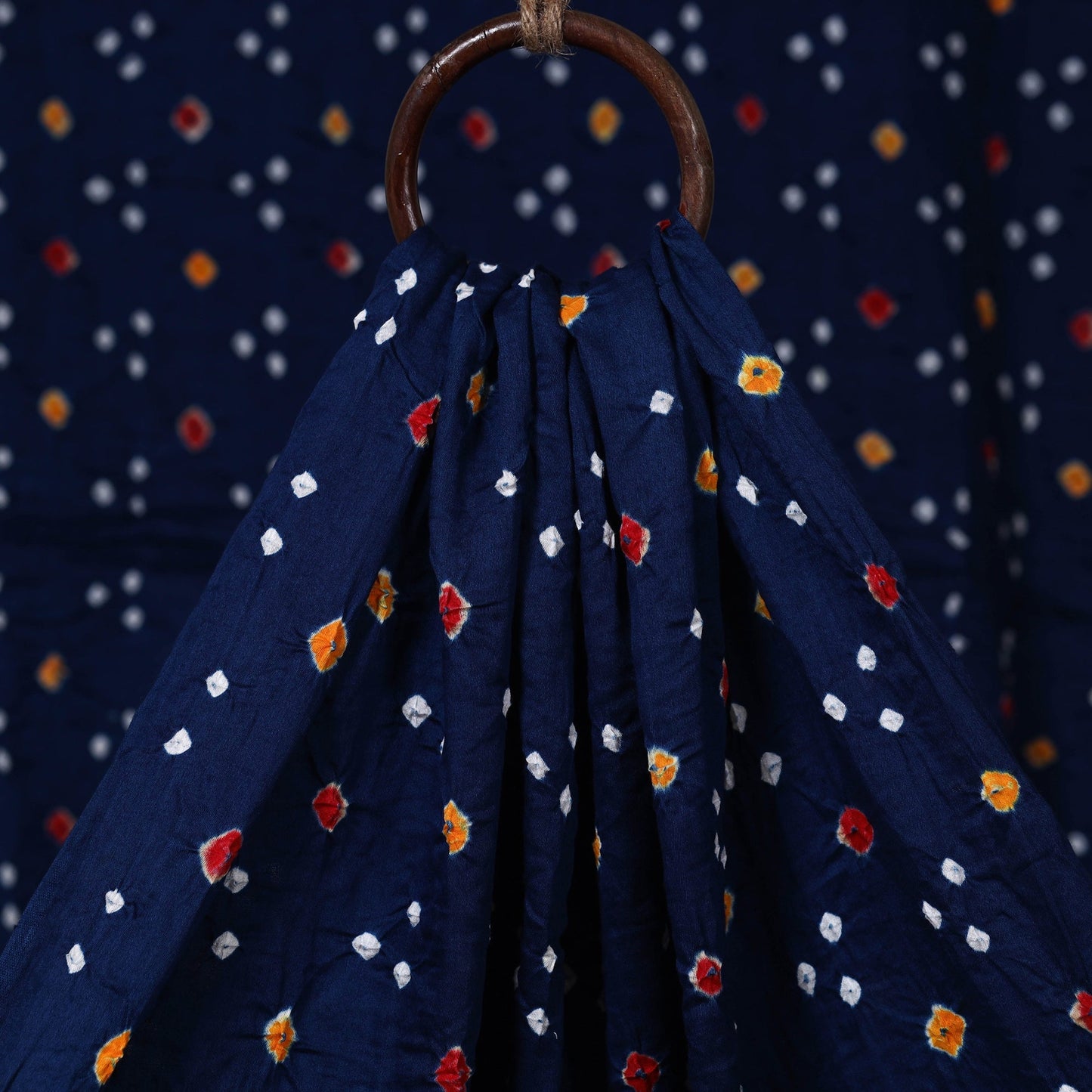 Kutch tie-dye cotton bandhani fabric 03 - handcrafted