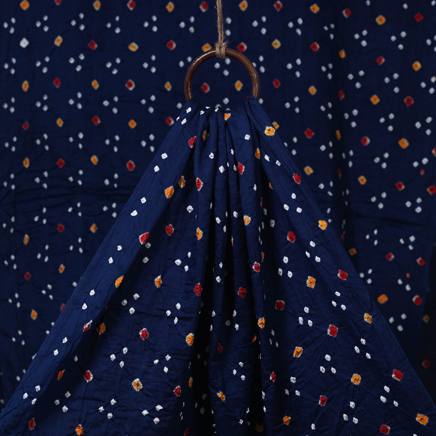 Kutch tie-dye cotton bandhani fabric 03 - handcrafted