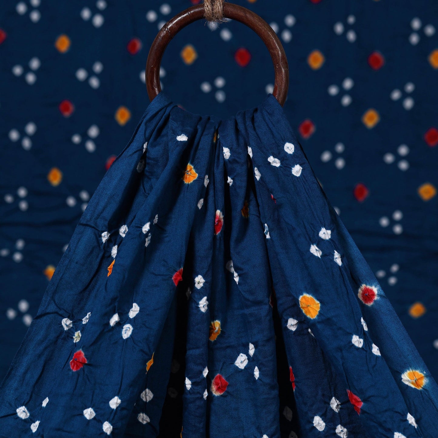 Kutch tie-dye cotton bandhani fabric 05 - handcrafted