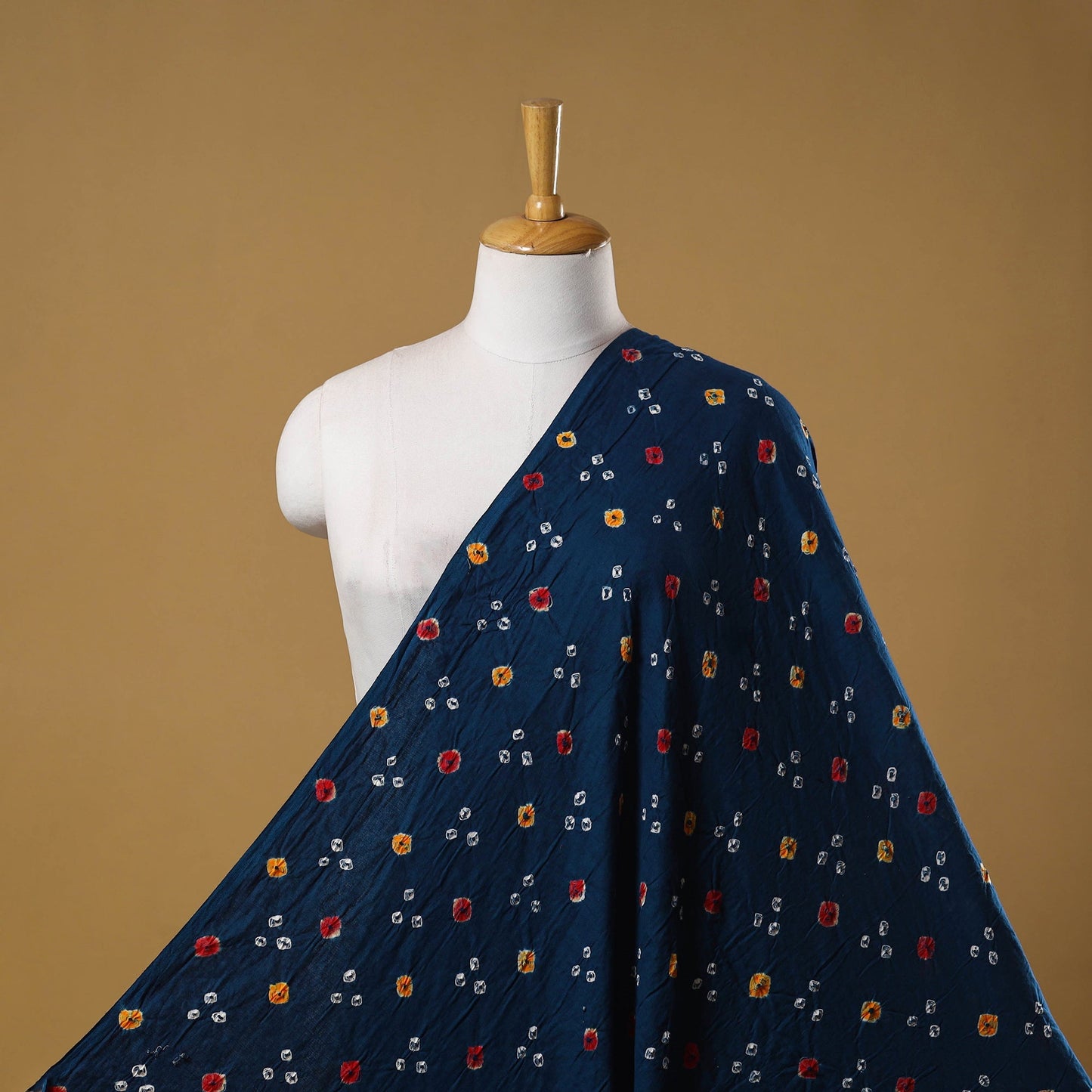 Kutch tie-dye cotton bandhani fabric 05 - handcrafted