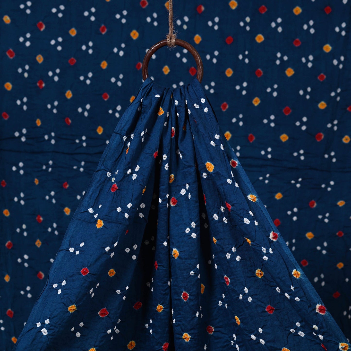 Kutch tie-dye cotton bandhani fabric 05 - handcrafted