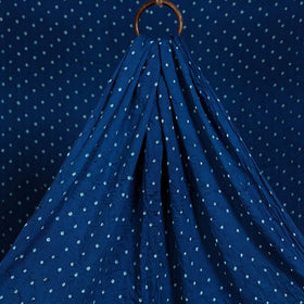 Blue - kutch tie-dye cotton bandhani fabric 06 - handcrafted