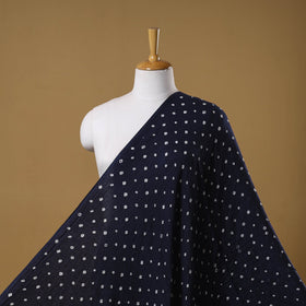 Blue - kutch tie-dye cotton bandhani fabric 07 - handcrafted