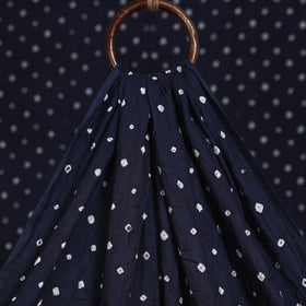 Blue - kutch tie-dye cotton bandhani fabric 07 - handcrafted