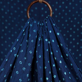 Blue - kutch tie-dye cotton bandhani fabric 10 - handcrafted