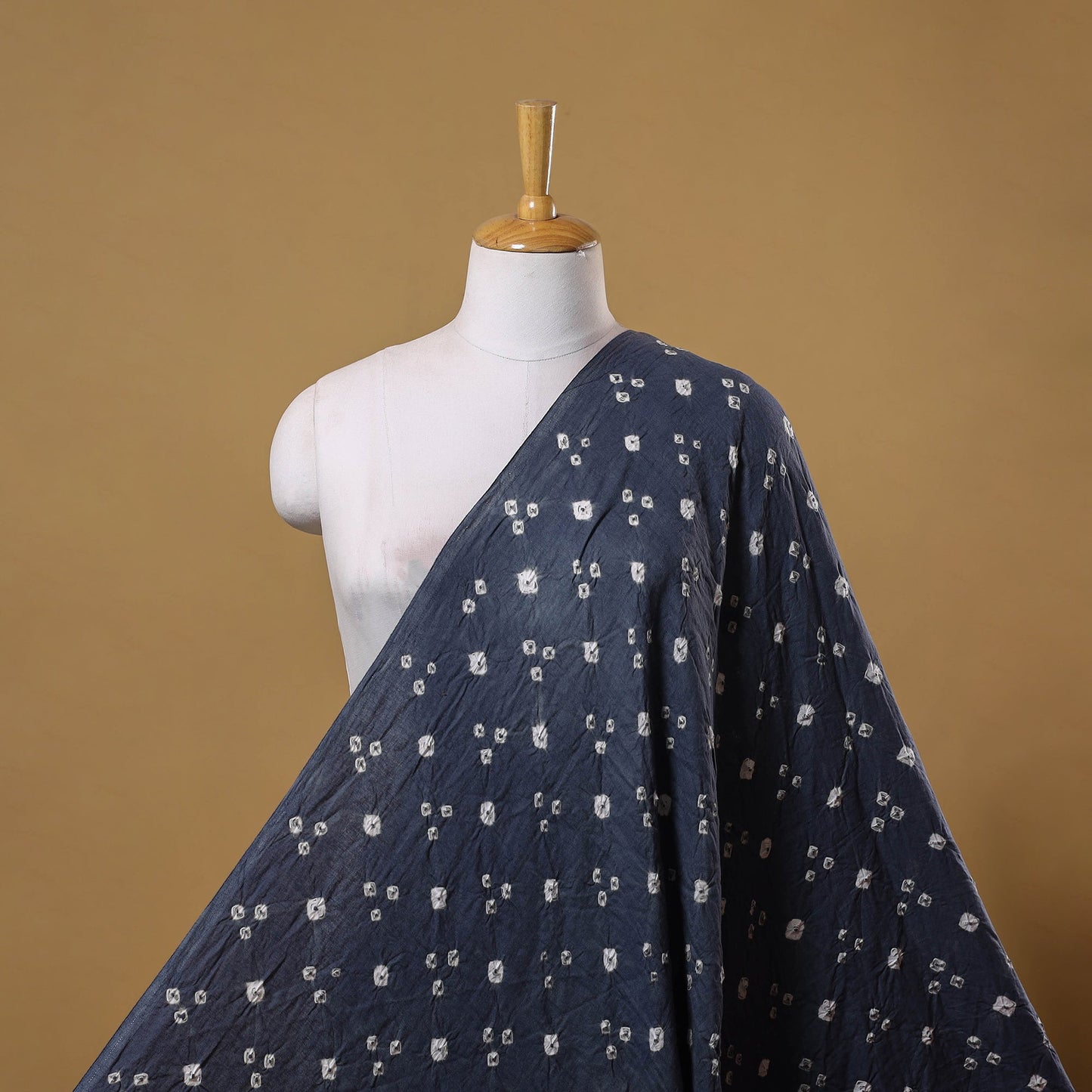 Kutch tie-dye cotton bandhani fabric 12 - handcrafted