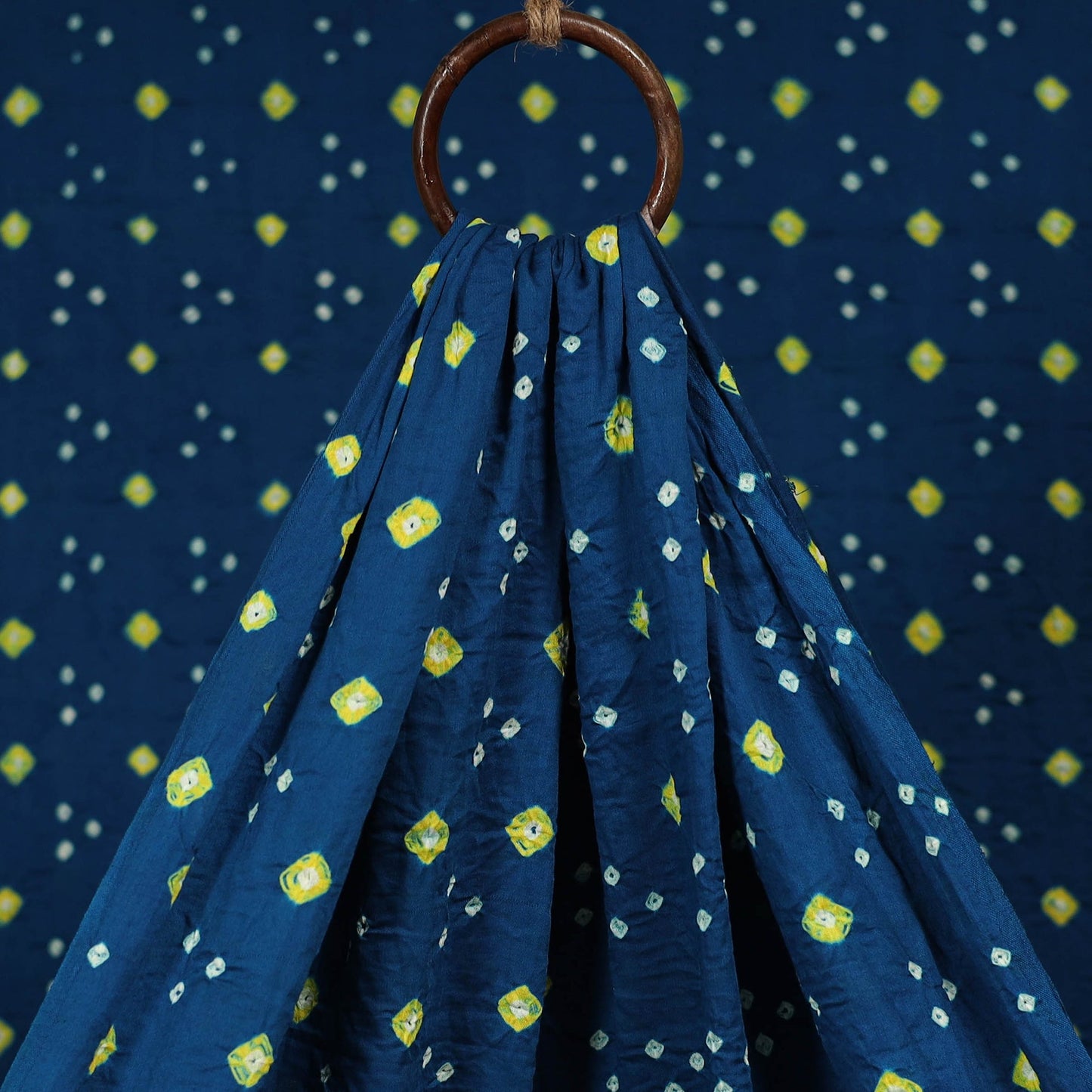 Kutch tie-dye cotton bandhani fabric 12 - handcrafted