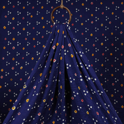 Kutch tie-dye cotton bandhani fabric 13 - handcrafted