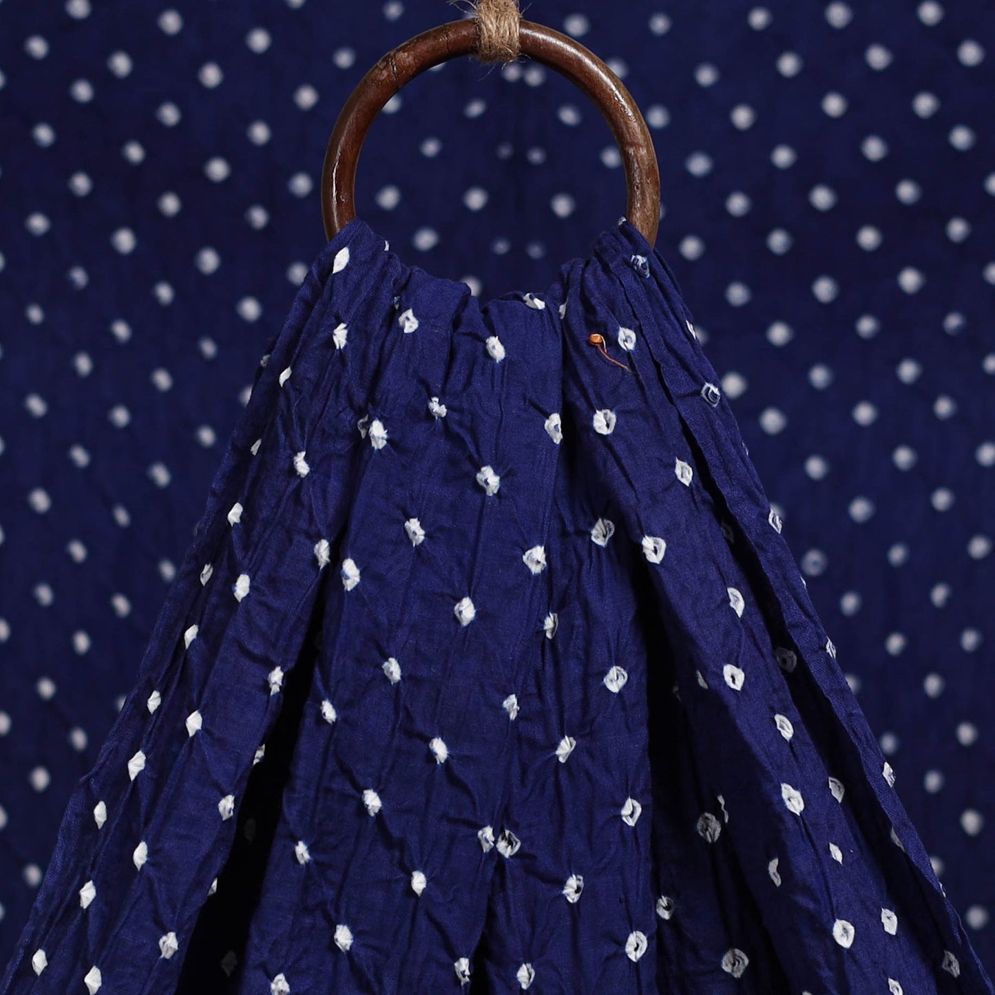 Kutch tie-dye cotton bandhani fabric 18 - handcrafted
