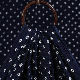 Blue - kutch tie-dye cotton bandhani fabric 23 - handcrafted