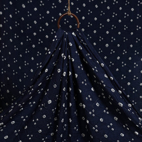 Blue - kutch tie-dye cotton bandhani fabric 25 - handcrafted