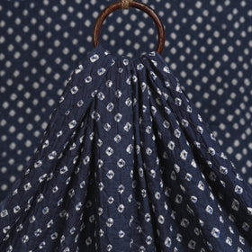 Blue - kutch tie-dye cotton bandhani fabric 28 - handcrafted